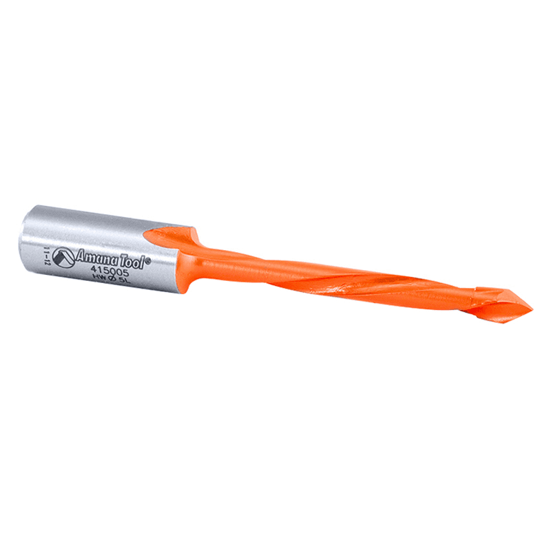 Industrial Through-Hole Boring Bit with V-Point and 45mm Cutting Height from Amana Tool