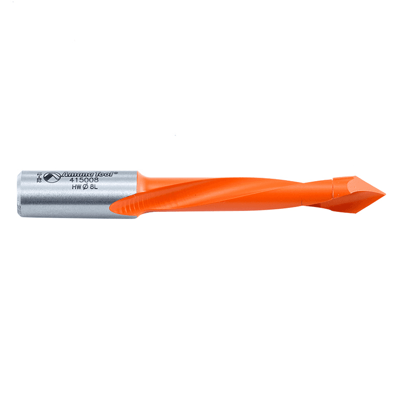 Amana Through-Hole Boring Bit - 45mm Cutting Height - Coated with PTFE for Reduced Friction and Longer Lasting Cutting Edge
