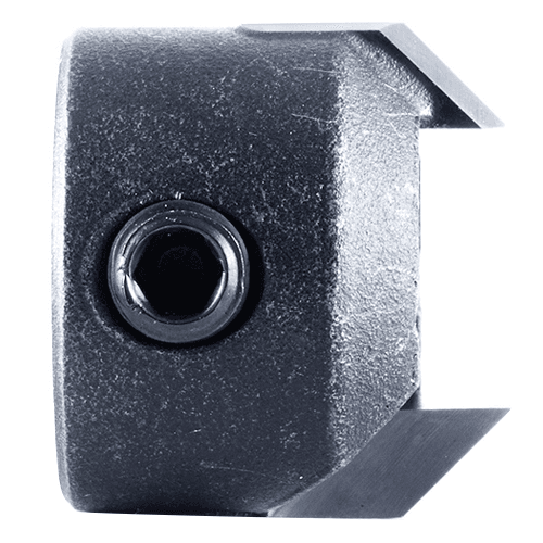Carbide tipped countersink bit for one-pass screw drilling and countersinking with 12mm shank.
