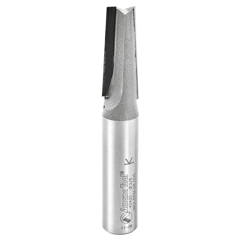 2-Flute, 1/2" Shank Router Bit for Wood Patternmaking