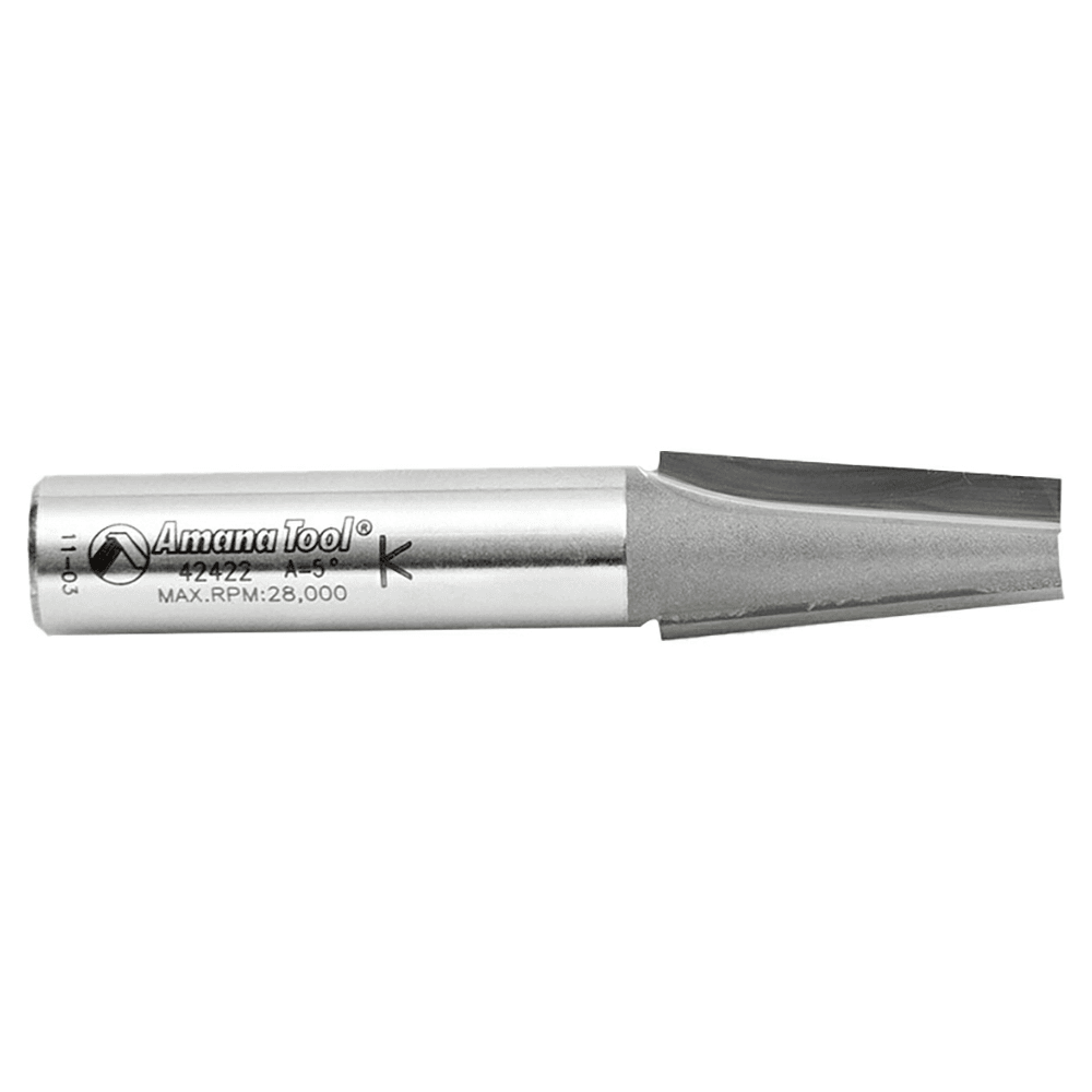 Vacuum-Forming Mold Router Bit - 19/32" x 3-5/32", 2-Flute, 1/2" Shank