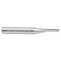 Cuts a variety of plastics including acrylic, HDPE, polycarbonate, and Teflon. 1/2" cutting height.