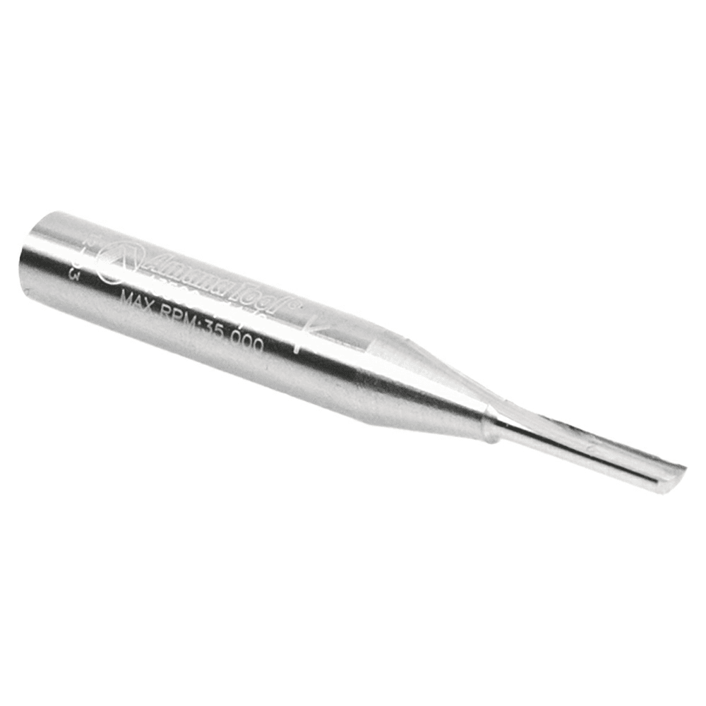 Unique 'O' flute design for easy chip ejection. Fast cutting of soft plastics like PVC, styrene, ABS.