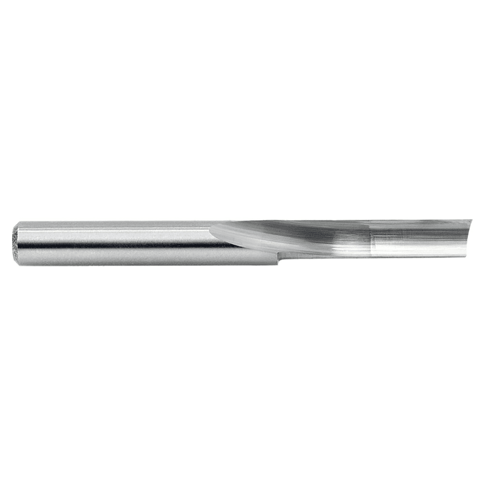 Amana 1/4" x 2-1/2" Single 'O' Flute Plastic Cutting Router Bit - High Performance Carbide Tool