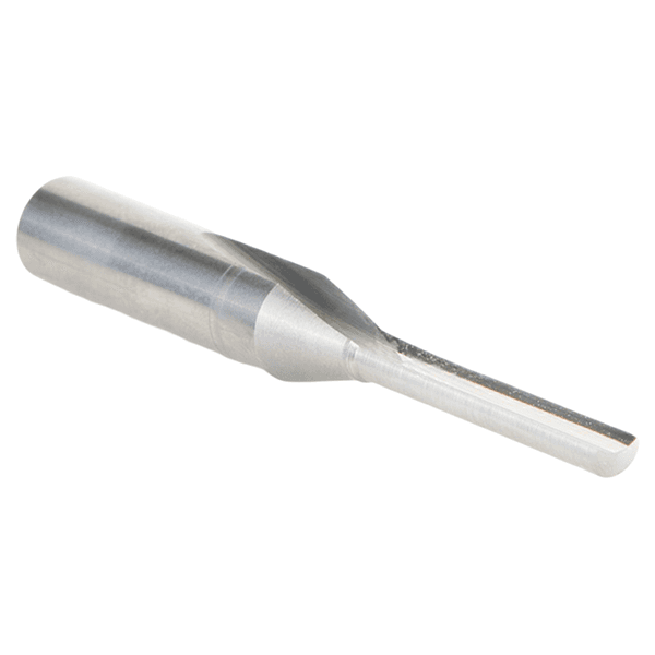 1/8" Dia x 13/16" Single 'O' Flute Grind Aluminum Cutting Straight Router Bit, 1/4" Shank Alt 2 - Image