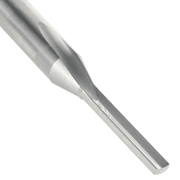 1/8" Dia x 13/16" Single 'O' Flute Grind Aluminum Cutting Straight Router Bit, 1/4" Shank Main - Image