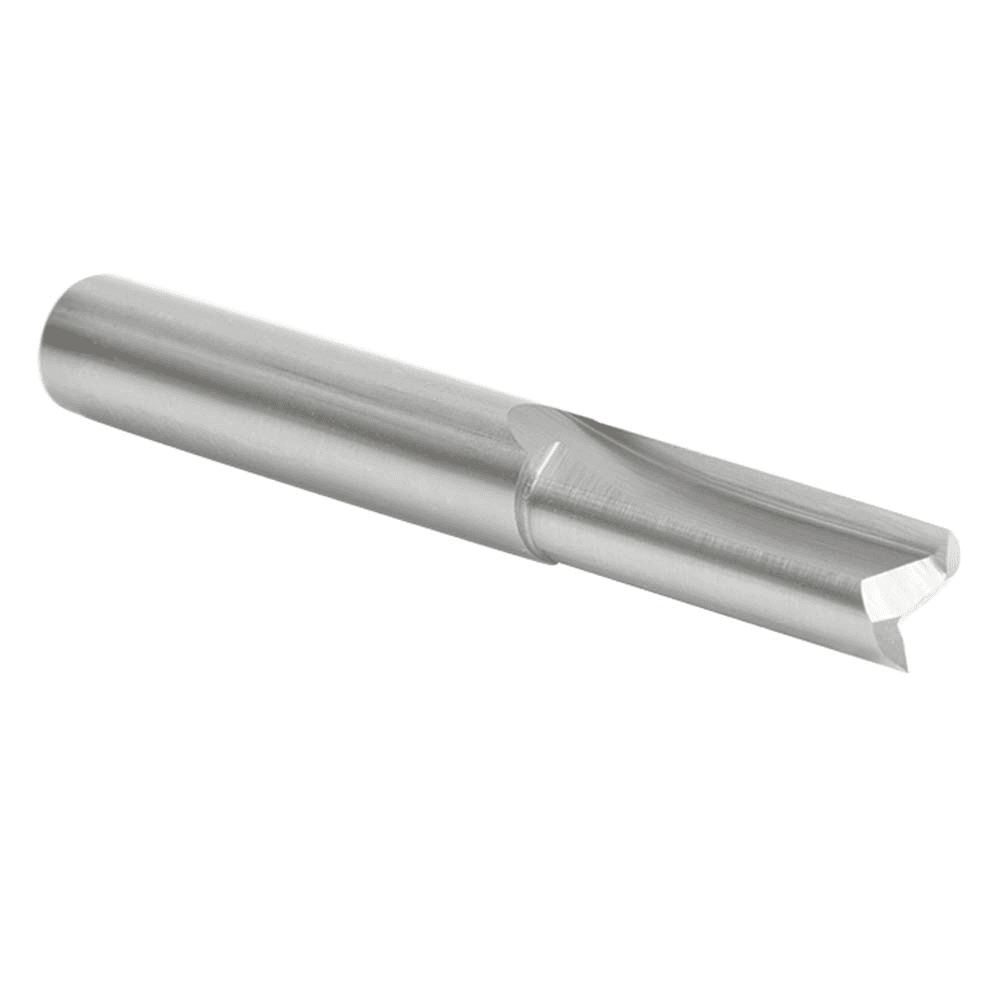 Amana 1/4" x 2" Double Straight Plastic Cutting Router Bit for Rigid Plastics