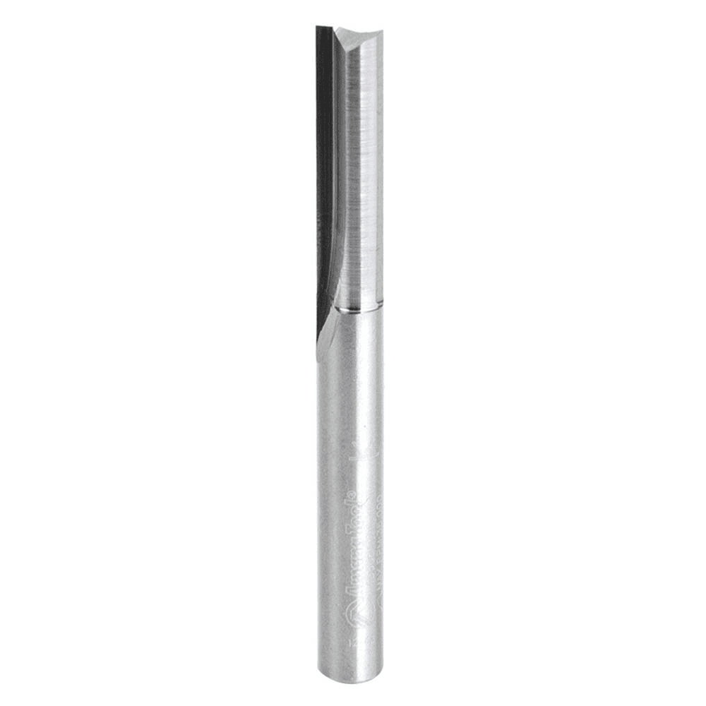 2-Flute 1/4" Shank Bit for Acrylic, Nylon, PVC, ABS, Phenolic, Corian, Poly (methyl methacrylate)