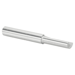 Single flute bit for high speed cutting with better chip clearance.