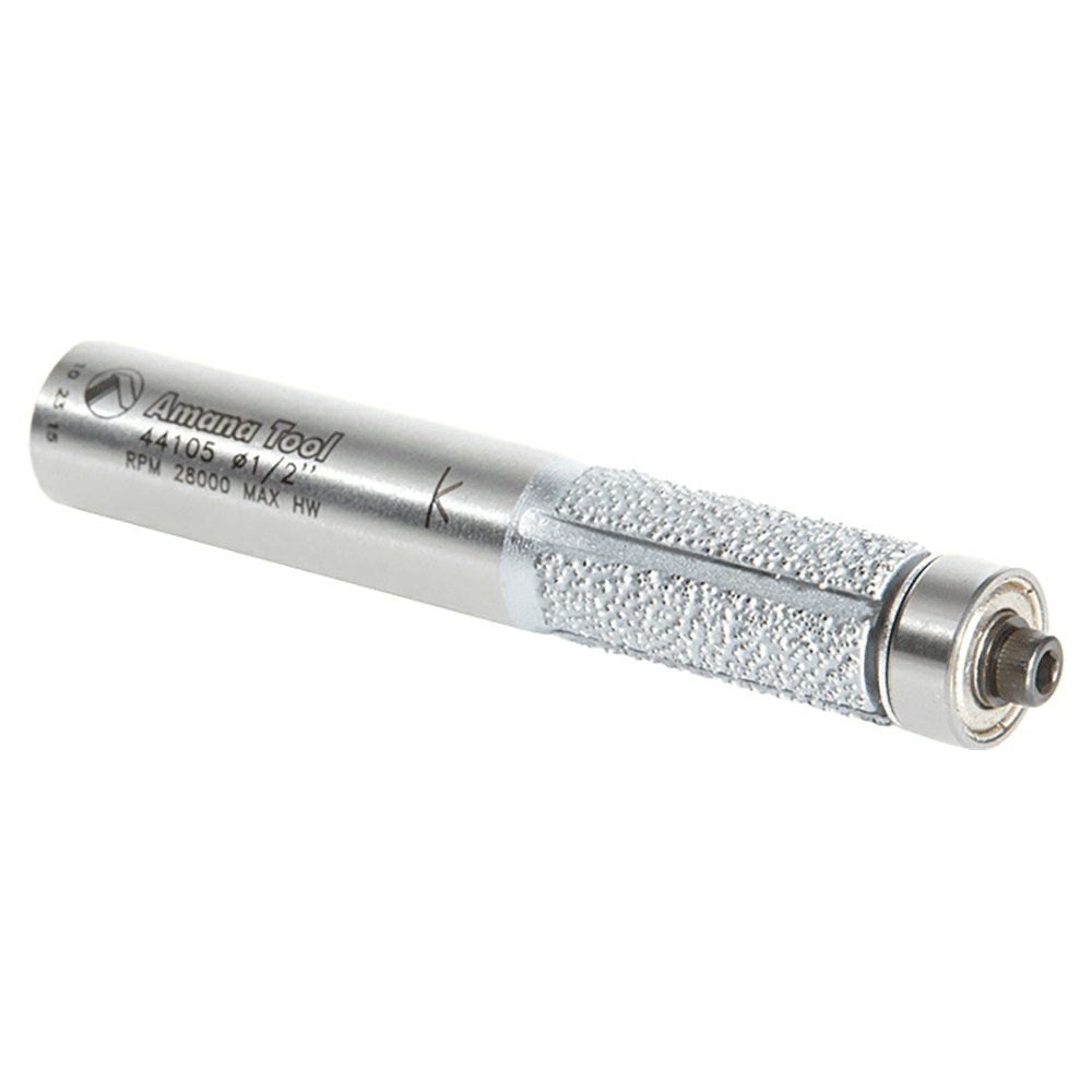 Amana Fiberglass/Carbon Fiber Flush Trim Router Bit with 1" Cutting Height