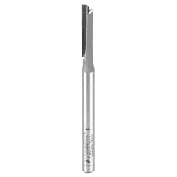 Amana 1/4" Straight Plunge Router Bit with 1 Flute and 1/4" Shank for High Production