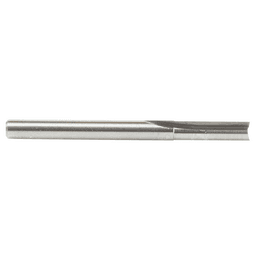 Amana 1/8" Straight Plunge Router Bit with 2 Flutes and Solid Carbide Cutting Edge