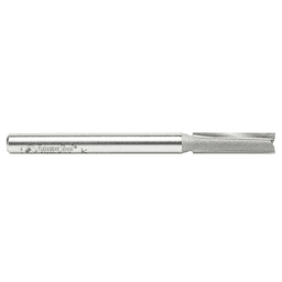 Amana router bit for wood, MDF, and plywood provides super clean cuts with 1" cutting height.