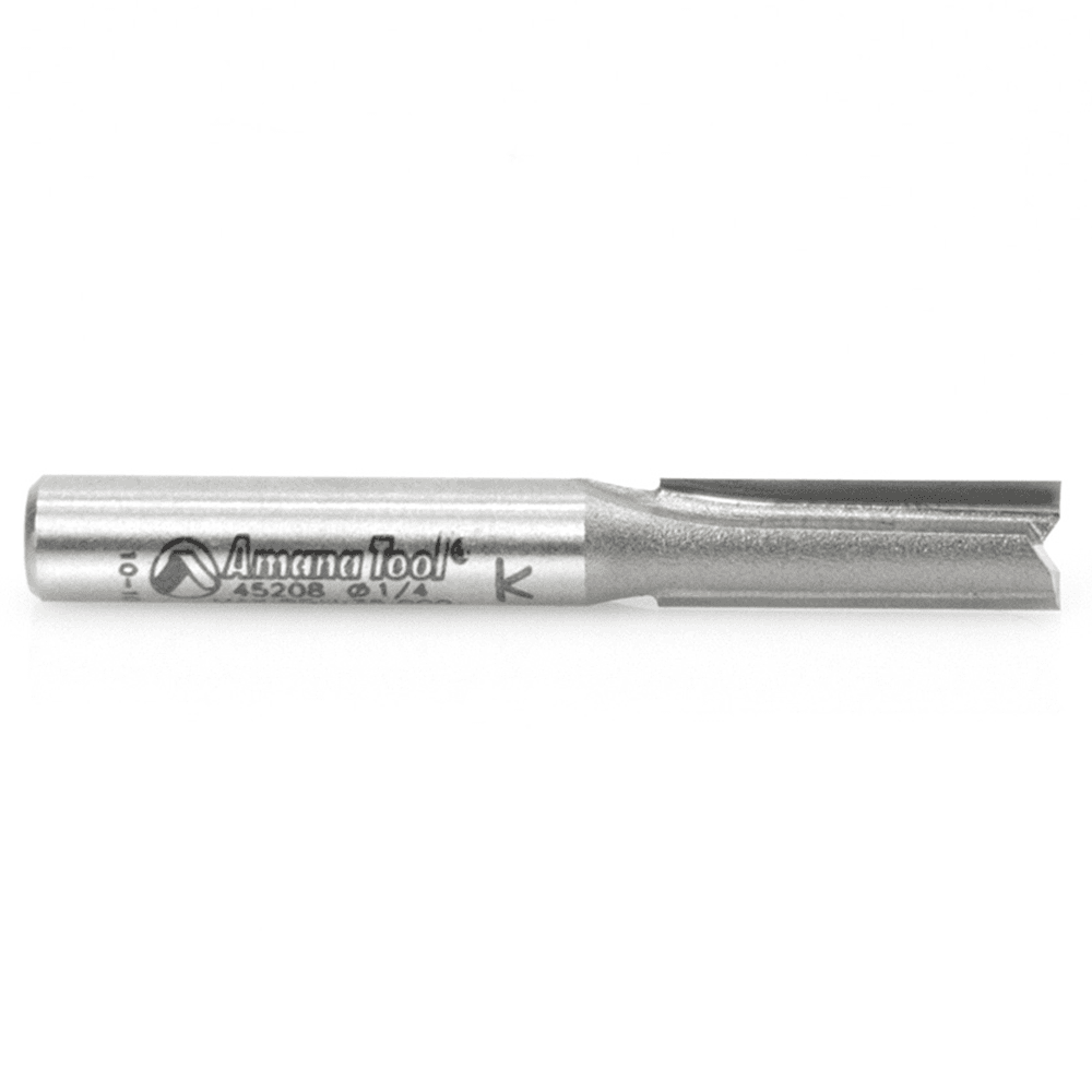 Amana 1/4" x 2" Straight Plunge Bit - Best for Woodworking