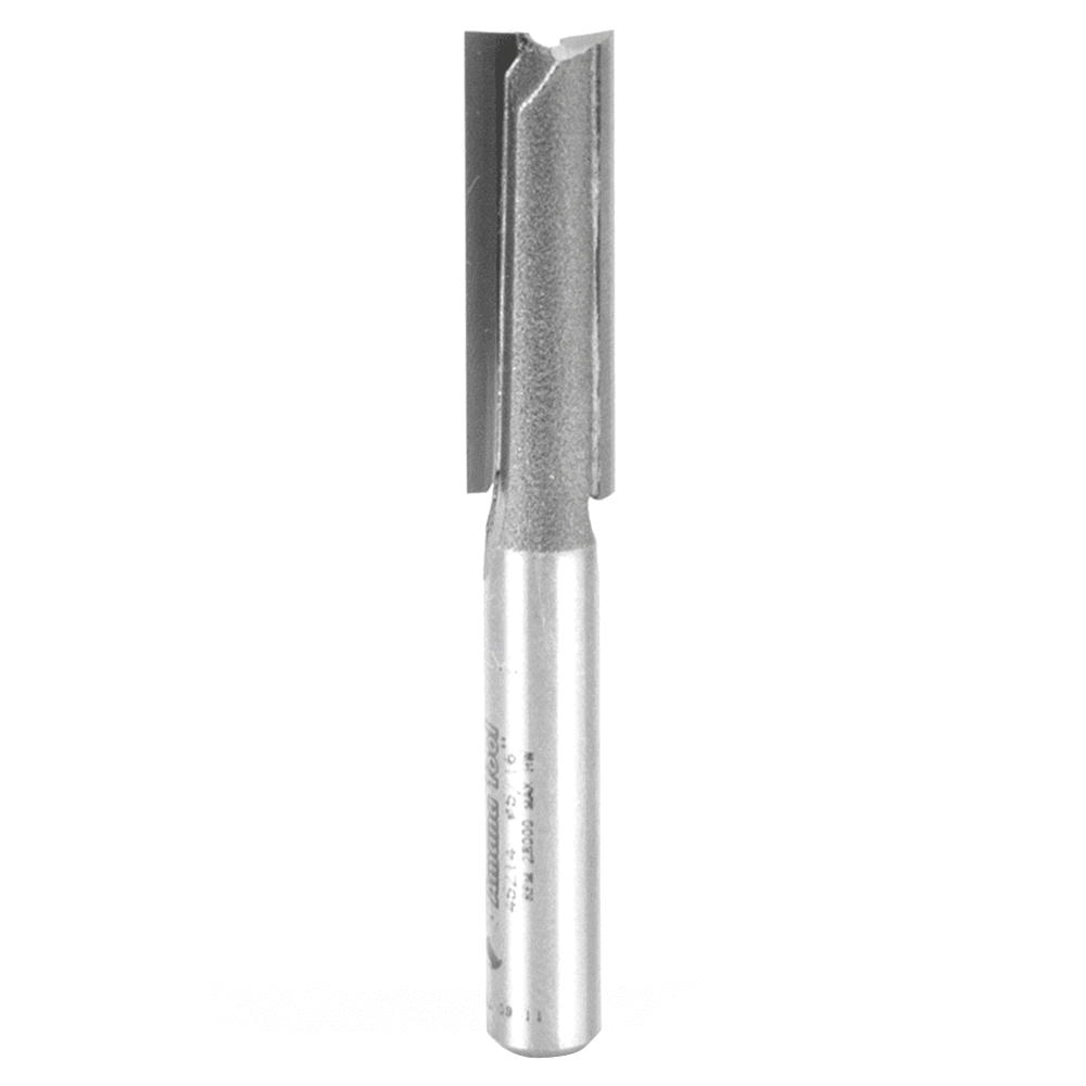 Amana 5/16" x 2-1/4" Straight Plunge Bit with 2-Flute and 1/4" Shank for Woodworking