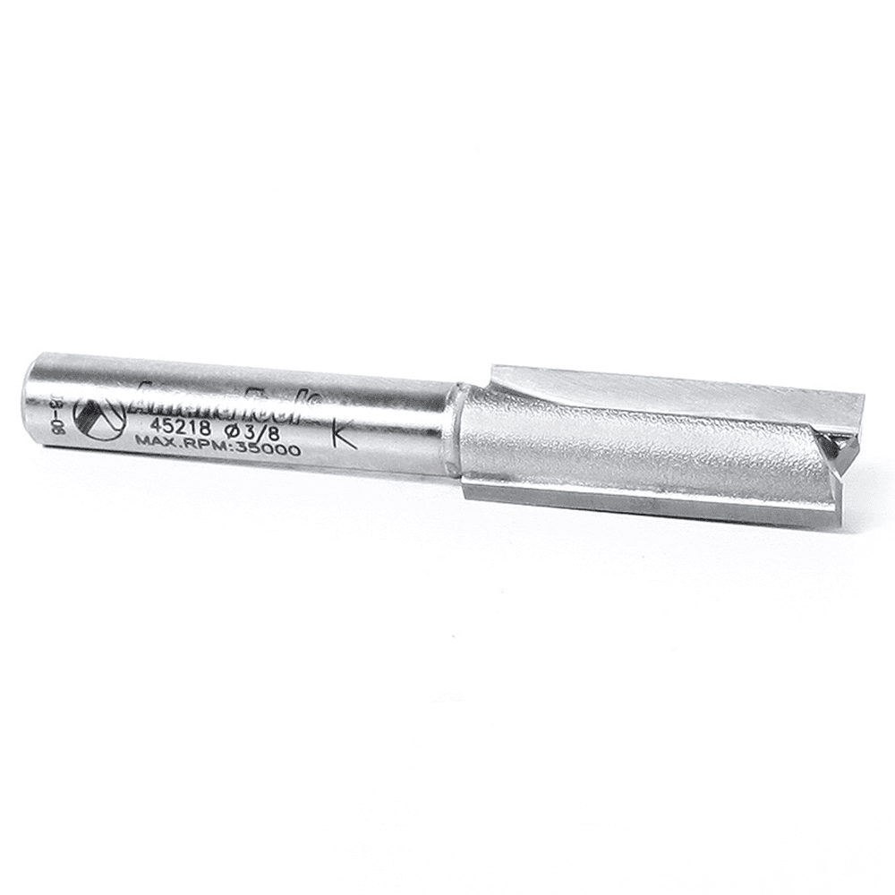 Amana Straight Plunge Bit with 2-Flute and 1/4" Shank for Woodworking