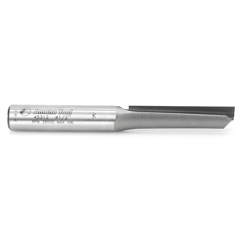 Amana 1/2" x 4-1/4" Straight Plunge Bit with 1 flute