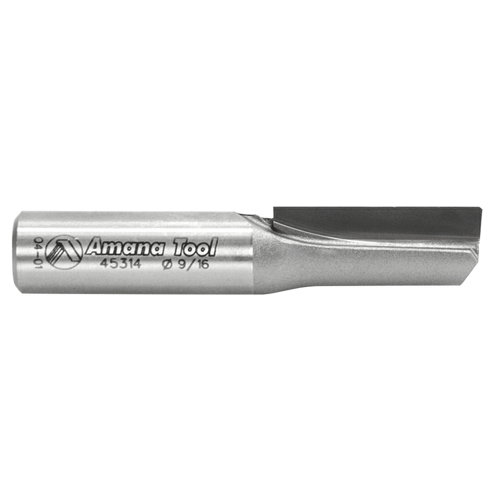 Amana 1-flute router bit for high production straight plunge cuts