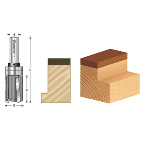 Exact Duplicate of Template - Amana Template Bit for Handheld and Table-Mounted Routers