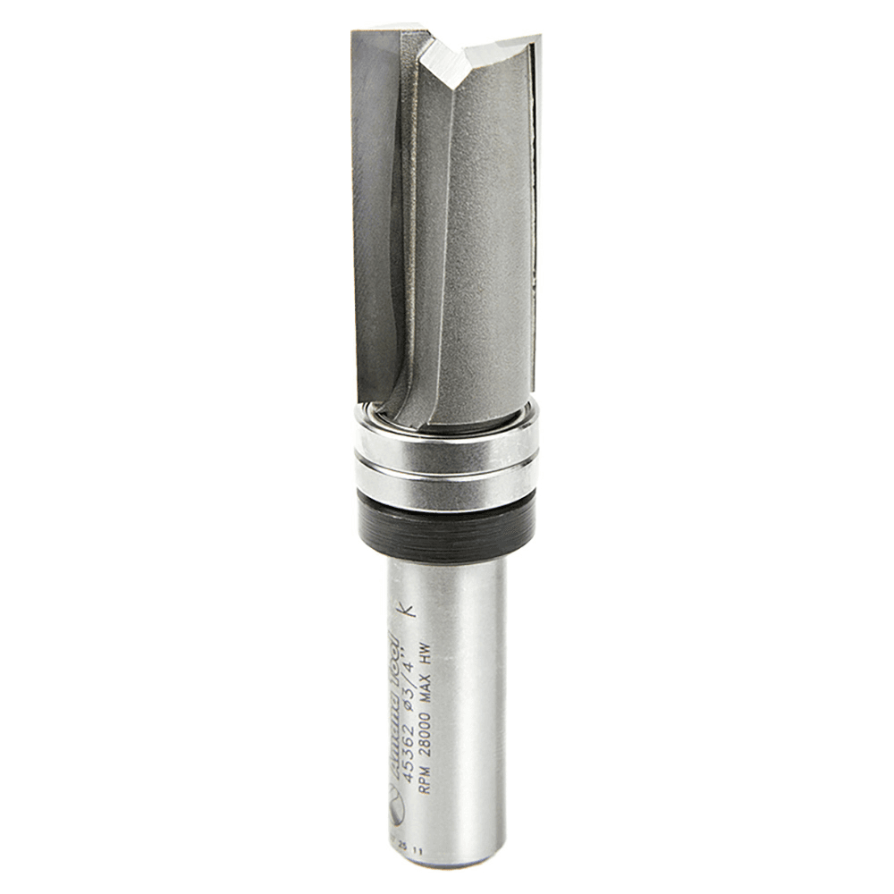 Amana 2-flute, 1/2" shank router bit for exact duplication of templates