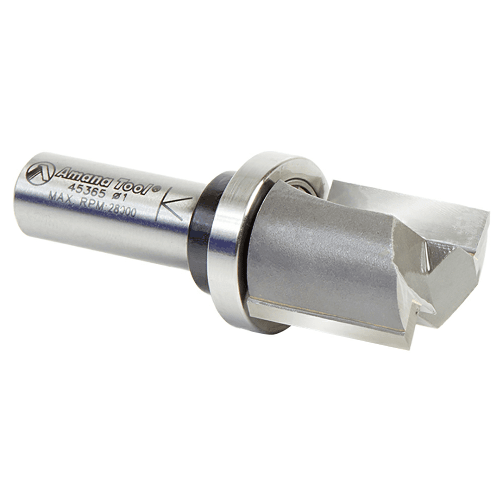 Versatile 2-Flute Router Bit with 1/2" Shank for Template/Pattern Routing