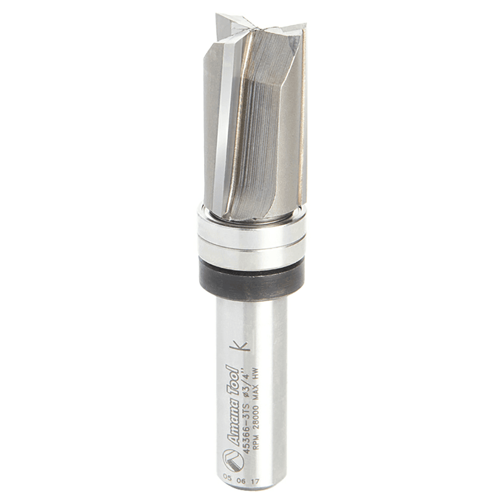 Perfect for composition board and melamine with Amana router bit