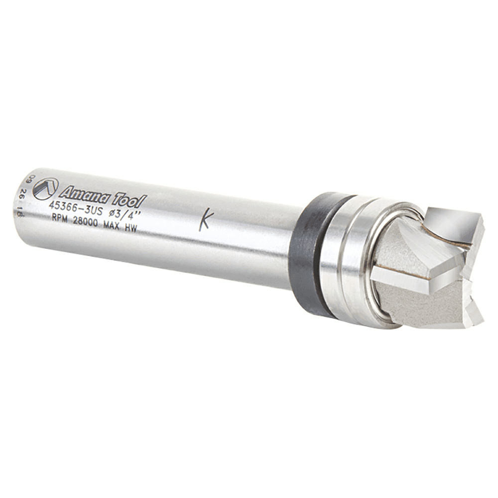 Shank-Mounted Ball-Bearing Pilot for Precise Routing