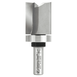 1/2" shank flush trim router bit with upper ball bearing for accurate cuts