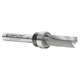Amana Flush Trim Plunge Router Bit with Oversized Upper Ball Bearing, 1/4" Shank