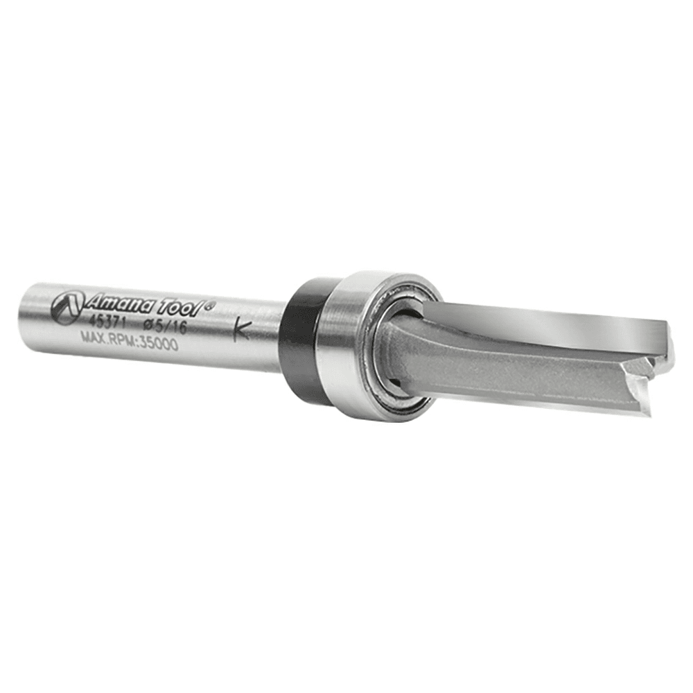 High-Cutting Router Bit with 1" Cutting Height for Template Use