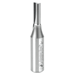 Amana 1/4" Straight Plunge Bit with 2-Flute and 1/2" Shank for Woodworking