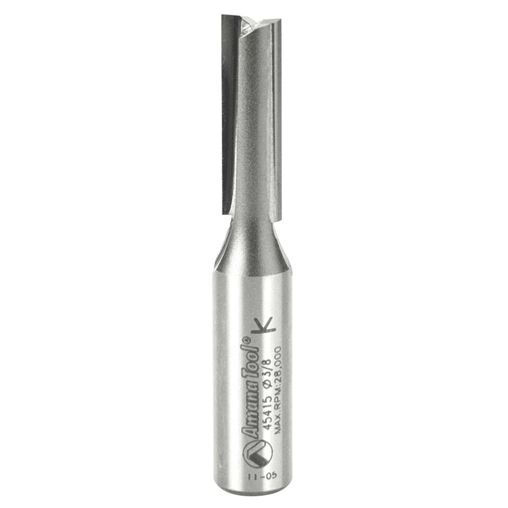 Amana Straight Plunge Router Bit with 2 Flutes and 1/2" Shank