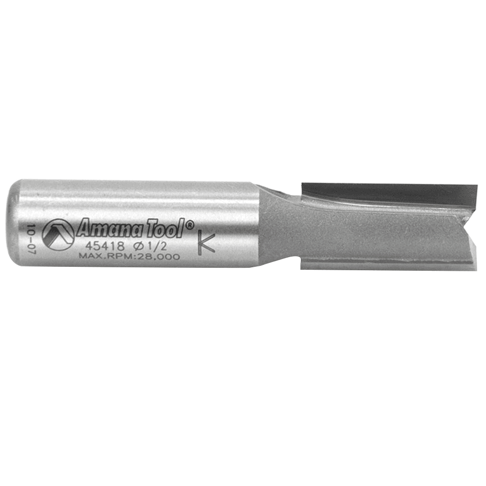 Advanced Grinding Technology for Longer Life Time of Amana 1/2" x 2-5/8" Straight Plunge Bit