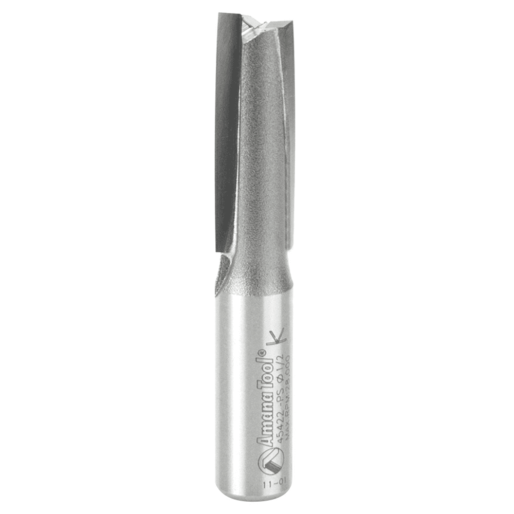 2-Flute Production Shear Router Bit with 1/2" Shank by Amana