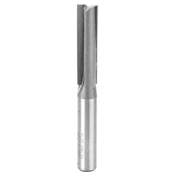 Amana 1/2" x 4-1/4" Router Bit augering chips away from the work for efficient production.
