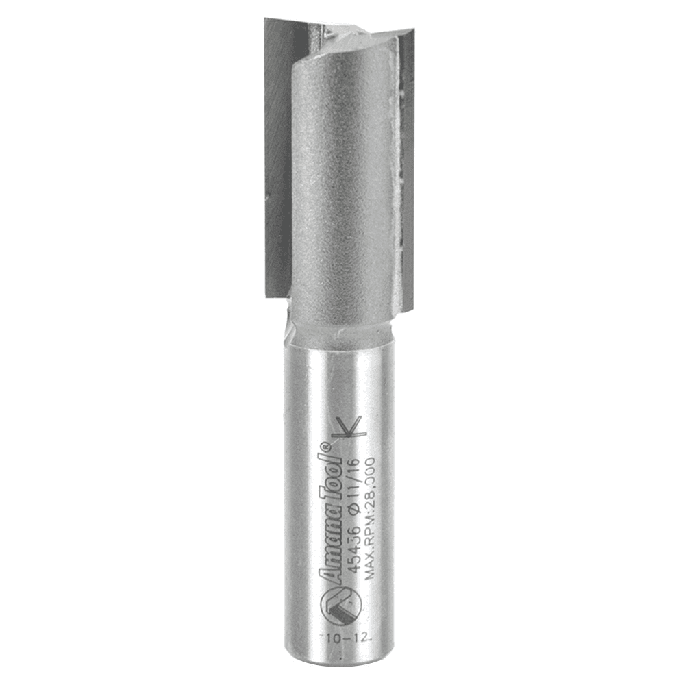 2-Flute 1/2" Shank Router Bit for Fine Finish