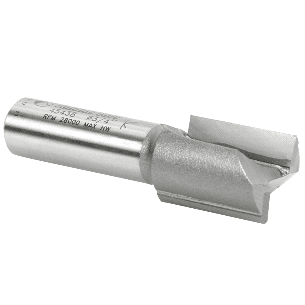 Amana 2-Flute Straight Plunge Bit, 3/4" x 2-5/8" with 1/2" Shank