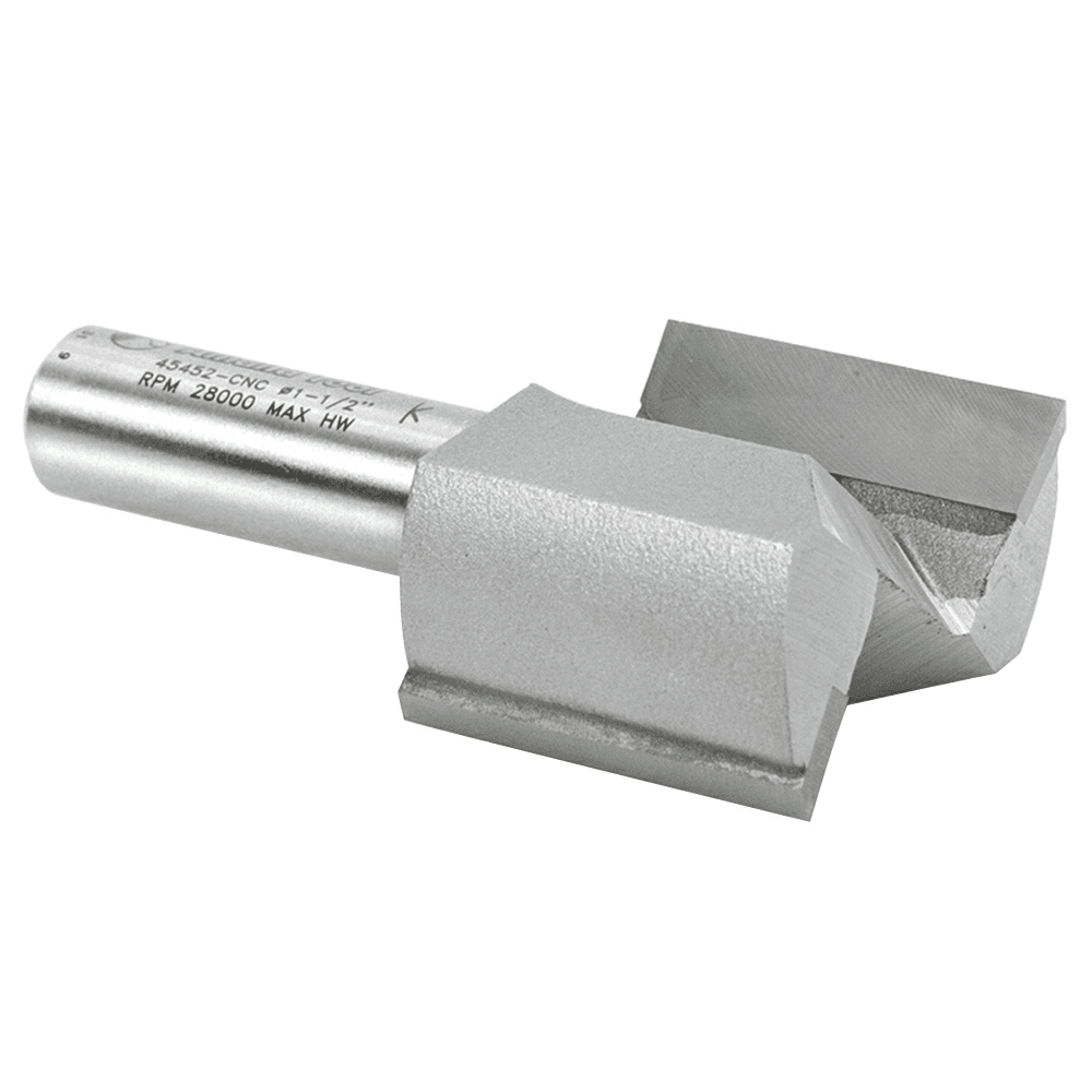 Amana CNC Straight Plunge Router Bit with 1/2" Shank for Fine Finish