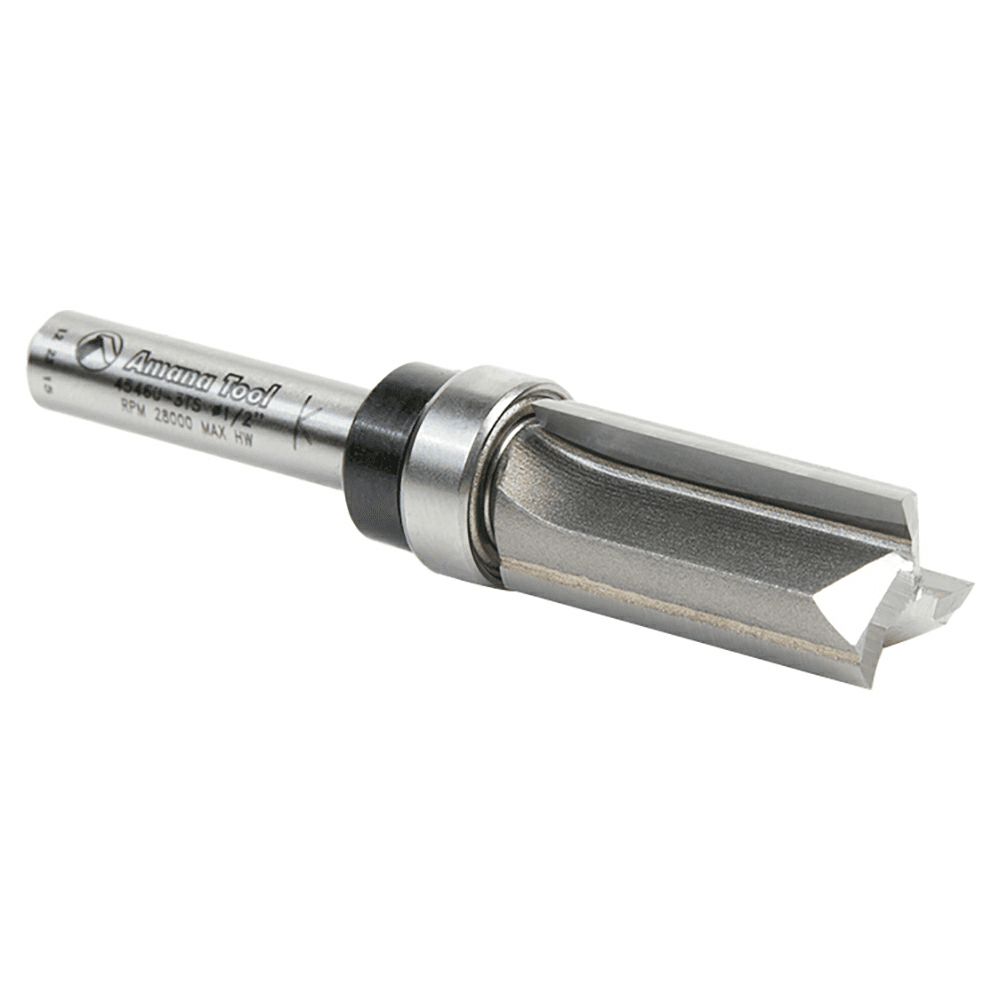 Table-Mounted or Handheld Router Bit for Exact Template Duplication
