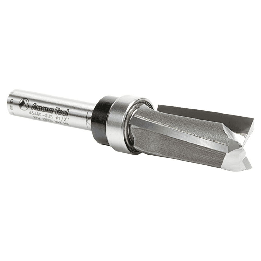 Versatile Router Bit for Handheld and Table-Mounted Routers with Up-Shear Angle