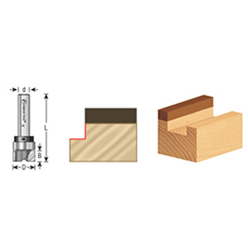 Versatile 2-Flute Router Bit for Template/Pattern Routing