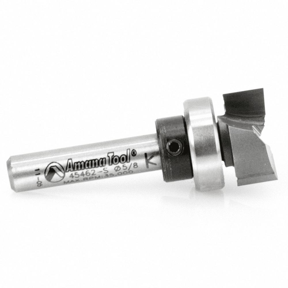 Exact Duplicate of Template with Amana 2-Flute Flush Trim Plunge Router Bit