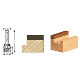 Versatile 2-Flute Flush Trim Plunge Template Router Bit for Amana