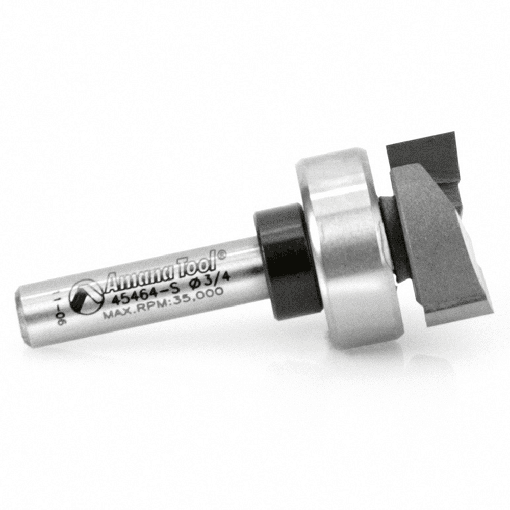 Amana flush trim plunge template router bit for handheld and table-mounted routers