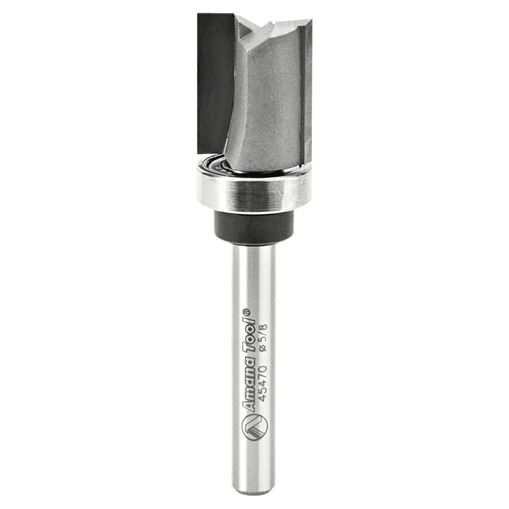 2-flute Amana router bit with 1/4" shank for versatile pattern routing