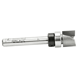 Exact Duplicate of Template with Amana Handheld and Table-Mounted Router Bit for Pattern Routing on Top or Underneath Work