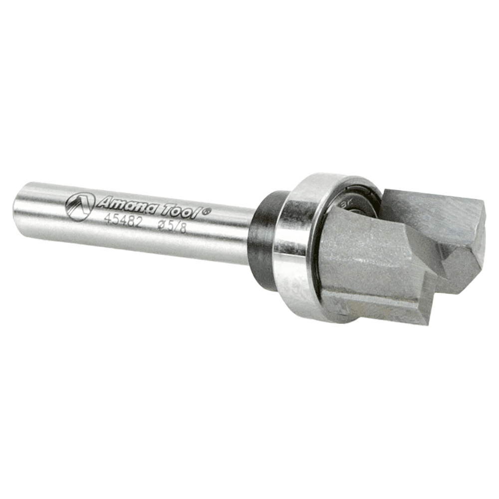 Versatile Plunge-cutting 2-Flute Template Router Bit