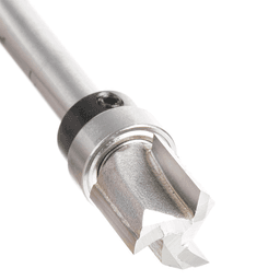 1/2" Dia x 1/2" Carbide Tipped Flush Trim Plunge Template, 1/4 Shank with Upper BB 3 Flute, Router Bit Alt 4 - Image