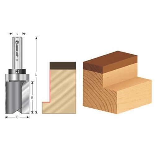 Versatile Amana template for pattern routing of parts, joints, and internal cuts