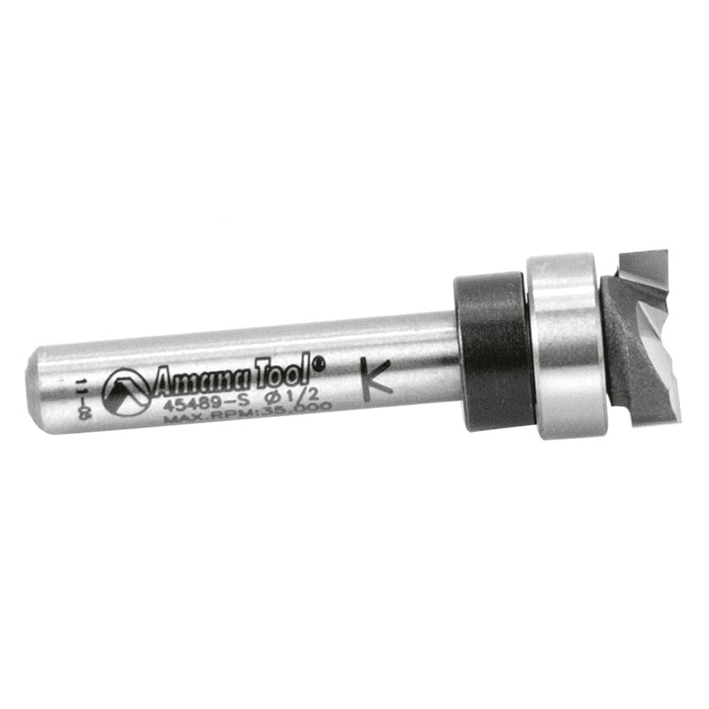 2-Flute Router Bit with 1/4" Shank for Hardwood and Flooring Medallions